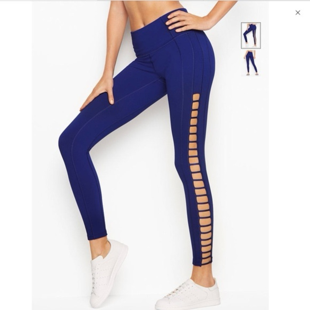 Victoria’s Secret Sport Royal Blue Knockout CutOut Leggings in XS